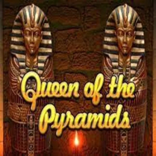 Queen of the Pyramids slot logo by Playtech at Sushi Casino