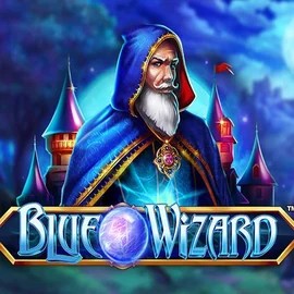 Blue Wizard slot logo by Quickspin at Sushi Casino