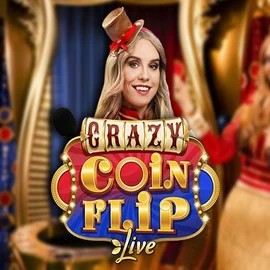 Crazy Coin Flip by Evolution, showcased at tascadeblanquerna.com – game logo