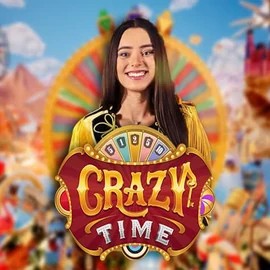 Crazy Time logo – Live Casino by Evolution at Sushi Casino